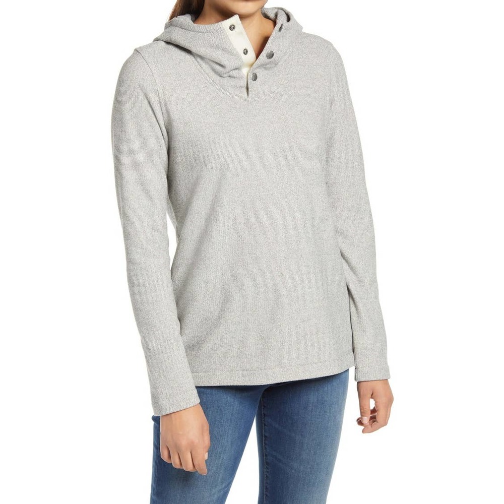 The North Face Gray Knit Stitch Fleece Sweater